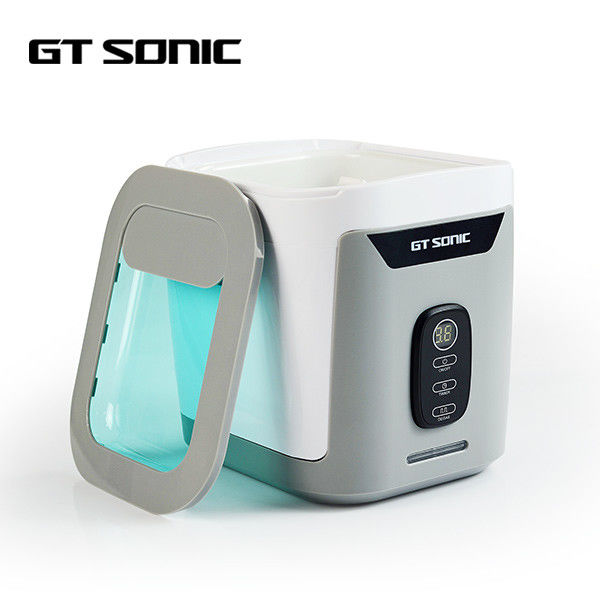 50W 1.3L Stainless Steel Ultrasonic Cleaner Transparent Lid Touch Panel